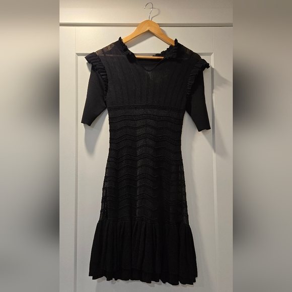 NWT Ted Baker Black Knit Dress - Picture 5 of 8